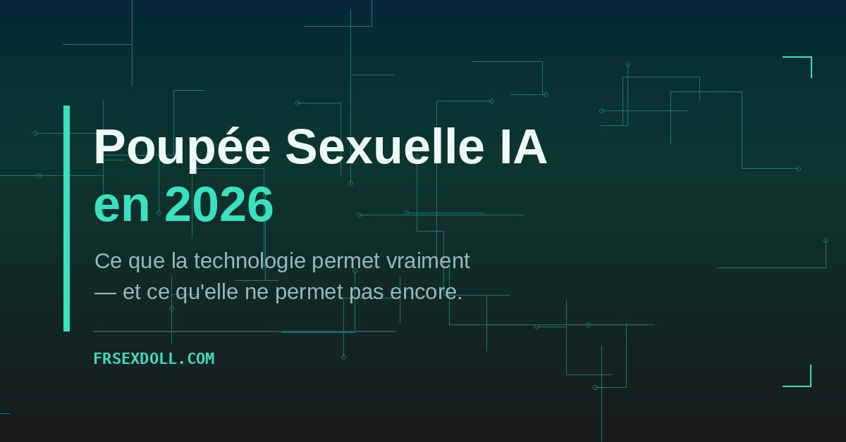 Poupée sexuelle IA : ce que la technologie permet vraiment en 2026 2 Poupée sexuelle IA 2026 : ce que l'intelligence artificielle change vraiment — guide FRSexDoll