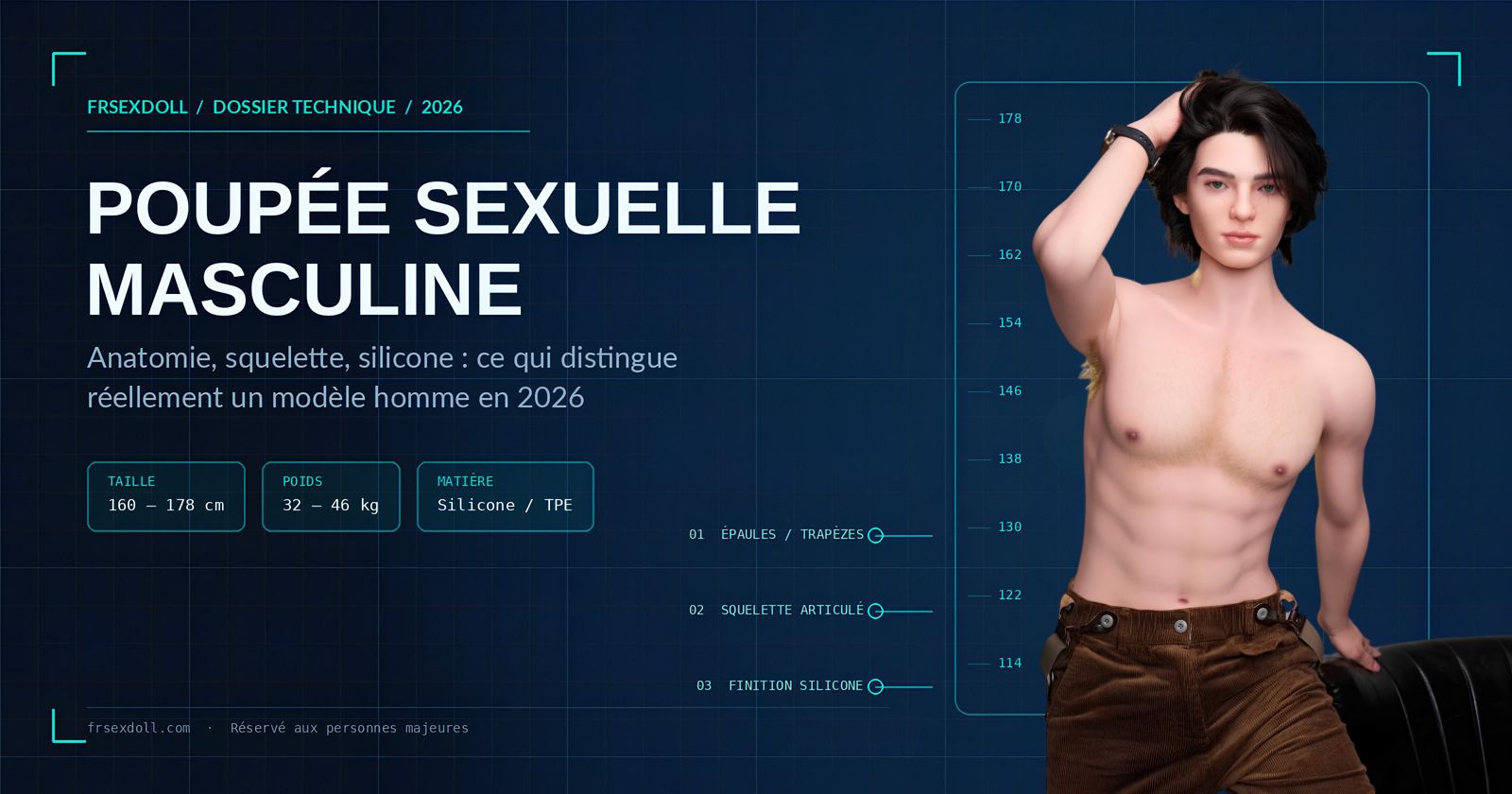 Poupee sexuelle masculine le guide complet du modele homme en 2026