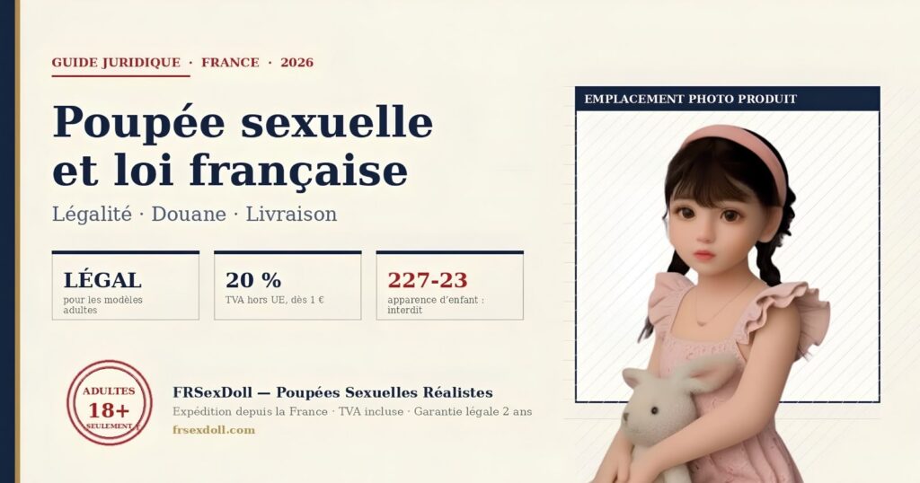 Poupée sexuelle et loi française : légalité, douane et livraison en 2026